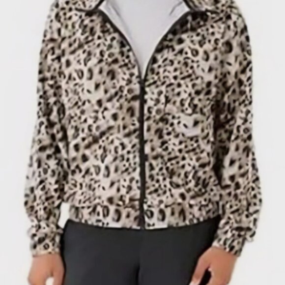 MEMBER’S MARK WOMEN’S TRAVEL JACKET LEOPARD PRINT ZIP UP RECYCLED NYLON SIZE M - Picture 9 of 9